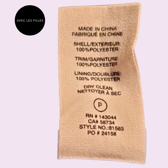 AVEC LES FILLES NEW Plaid Double Breast Flap Pockets Peacoat L - Picture 10 of 11